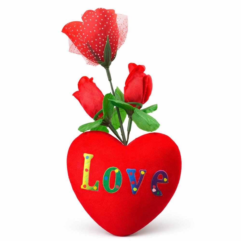 Flor Eterna con Corazón de Unicel para Regalo
