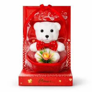 Caja de Regalo con Oso de Peluche