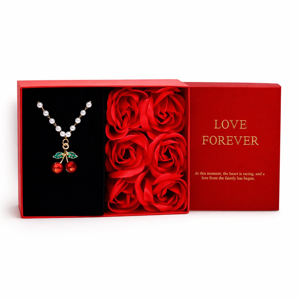Cajita de Regalo con Pulsera y Rosas