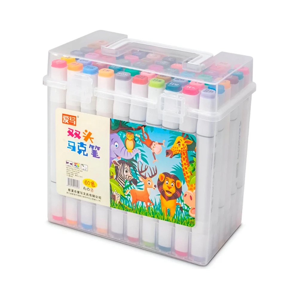 Set De 60 Plumones Acrilico